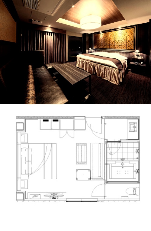 Room 703（F grade） ラグジュアリースーペリアの図面